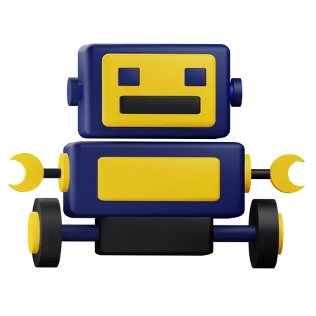 3 D Robot Icon Illustration With Alpha Background 3D Icon