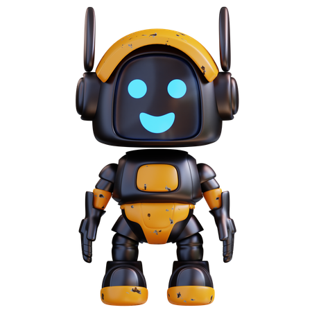 Robot Activity  3D Illustration