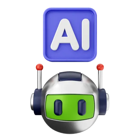 Robot Ai  3D Icon