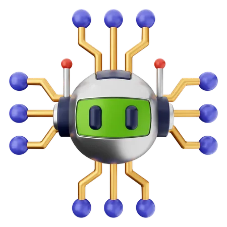 Robot Ai  3D Icon