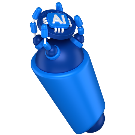 Robot Ai Hand  3D Icon