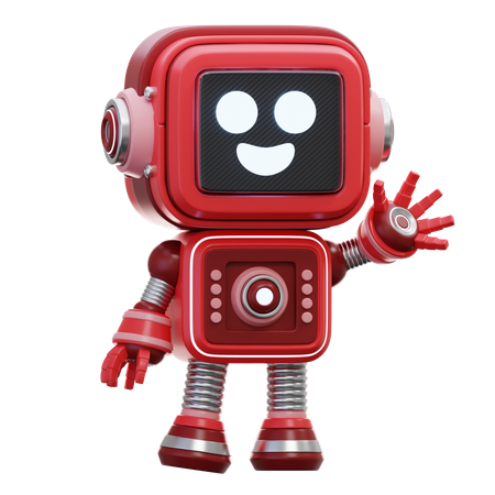 Robot amigable  3D Illustration