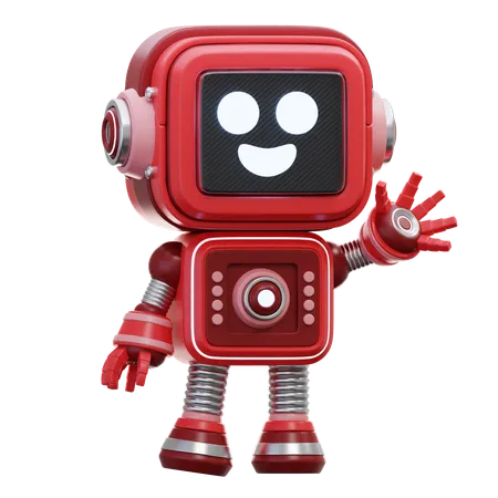 Robot amigable  3D Illustration