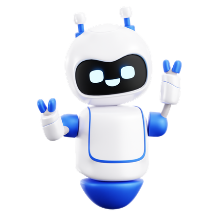 Robot amusant  3D Icon