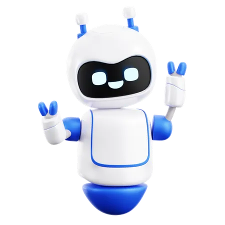 Robot amusant  3D Icon