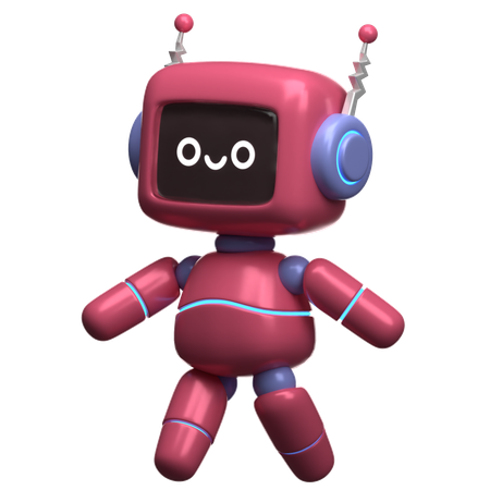 Robot andante  3D Illustration