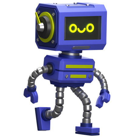 Robot andante  3D Icon