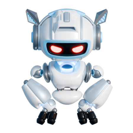 ROBOT ANGRY  3D Illustration