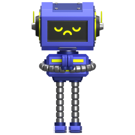Robot Apologizing  3D Icon