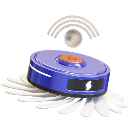 Robot aspirador inteligente  3D Icon