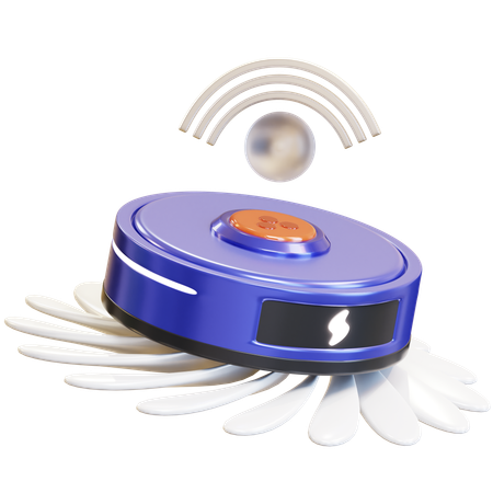 Robot aspirateur intelligent  3D Icon