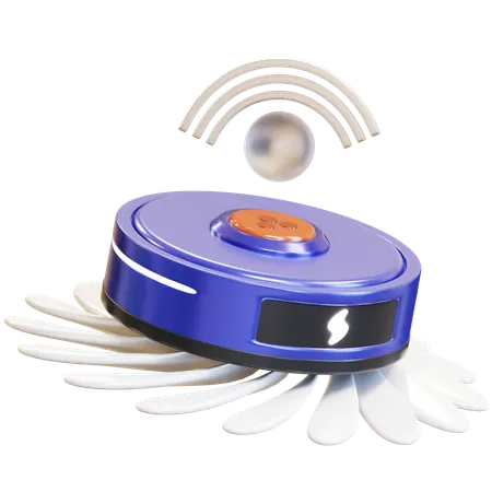 Robot aspirateur intelligent  3D Icon