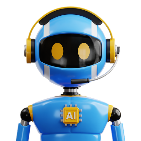 Robot Assistant  3D Icon