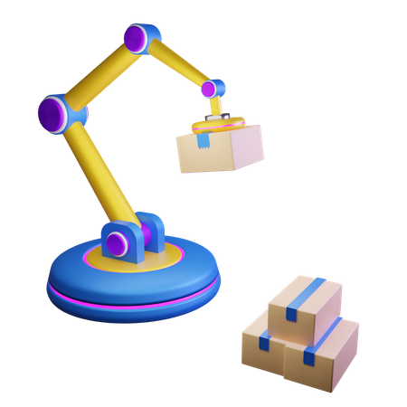 Robot Automation  3D Icon