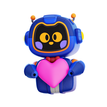 Robot avec amour  3D Icon