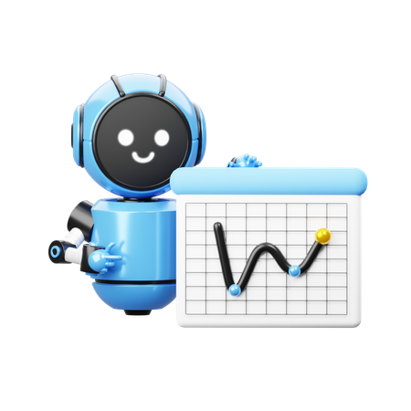 Robot avec charte graphique  3D Icon