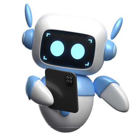 Robot avec tablette  3D Icon