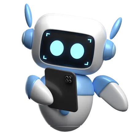 Robot avec tablette  3D Icon