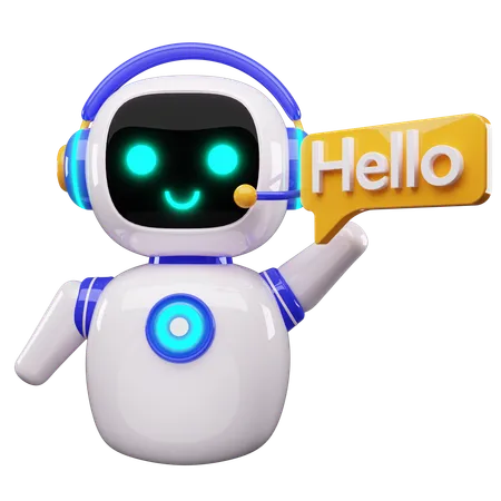 Bonjour robot  3D Icon