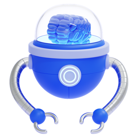 Robot Brain  3D Icon