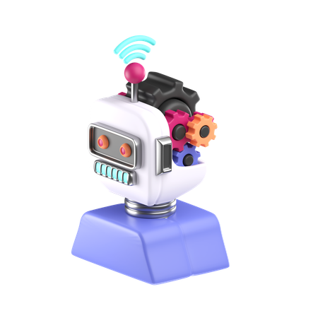 Robot Brain  3D Icon