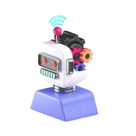 Robot Brain  3D Icon