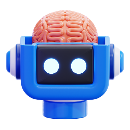 Robot Brain  3D Icon