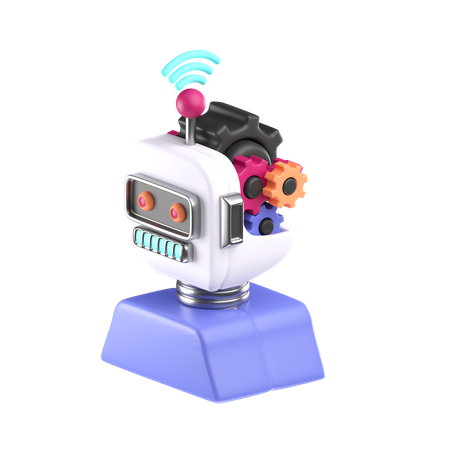 Robot Brain  3D Icon