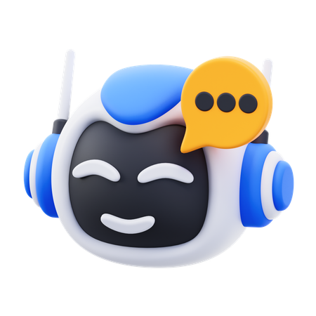 Robot Chat  3D Icon