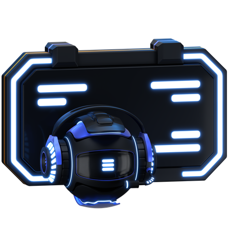 ロボットチャット  3D Icon