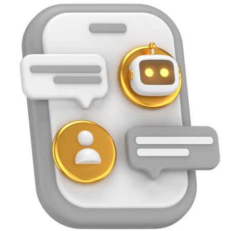 Robot Chat  3D Icon