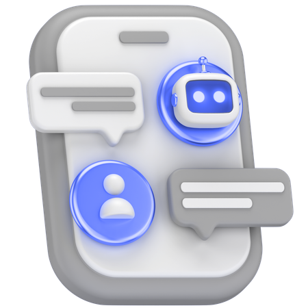 Robot Chat  3D Icon