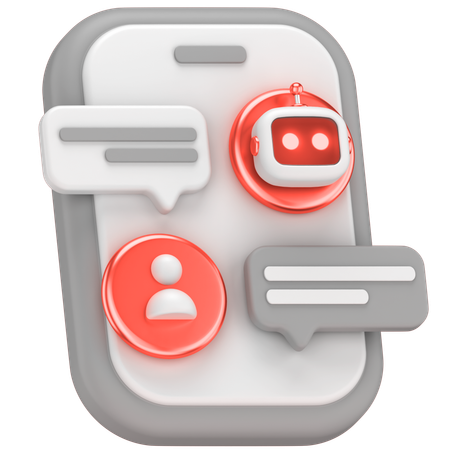 Robot Chat  3D Icon