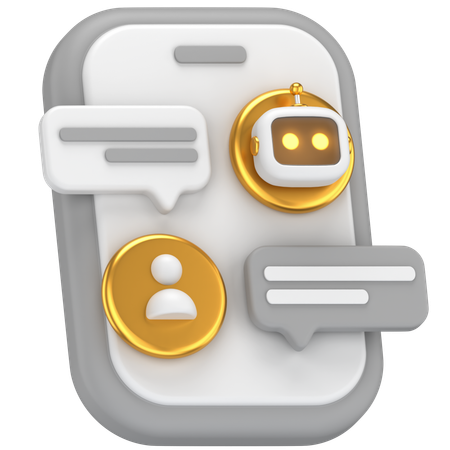 Robot Chat  3D Icon