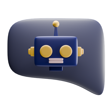 Robot Chat  3D Icon