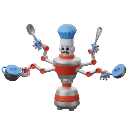 Robot Chef  3D Icon