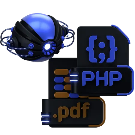 로봇 코딩  3D Icon