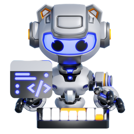 ROBOT CODING  3D Icon