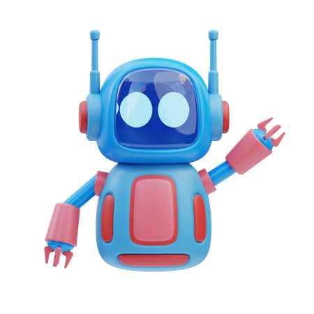 Compañero robot  3D Icon