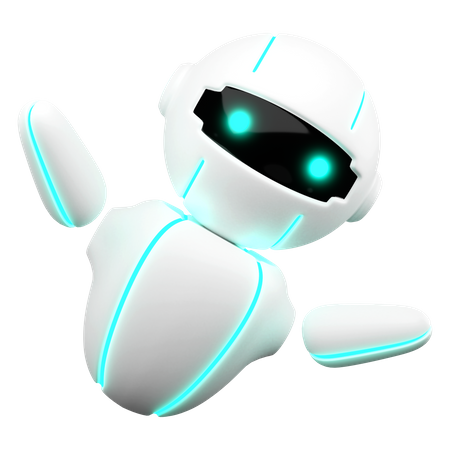 Robot con brazos abiertos  3D Icon