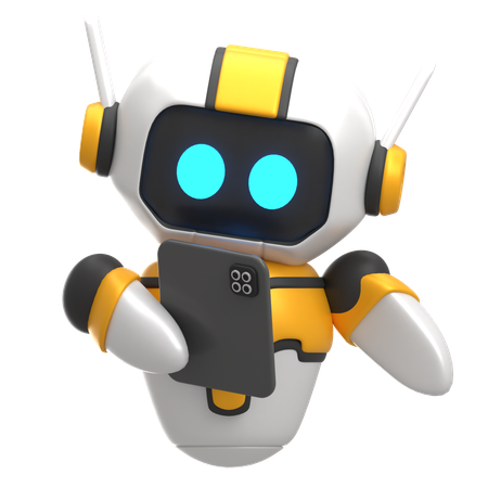 Robot con tableta  3D Icon