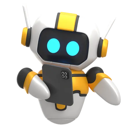 Robot con tableta  3D Icon