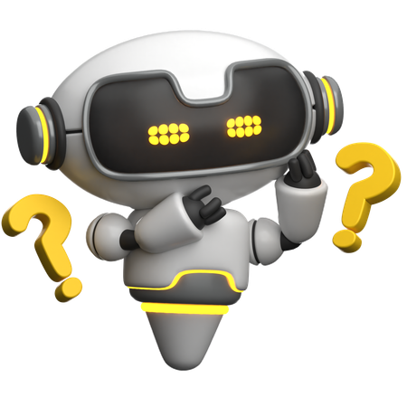 Robot confundido  3D Icon