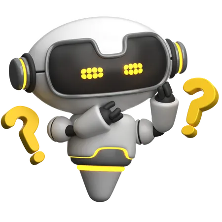 Robot confundido  3D Icon