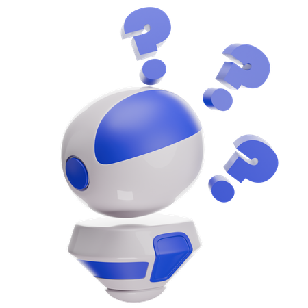 Robot confundido  3D Icon