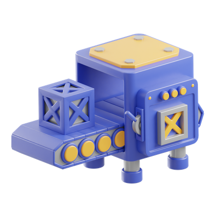 Robot Conveyor  3D Icon