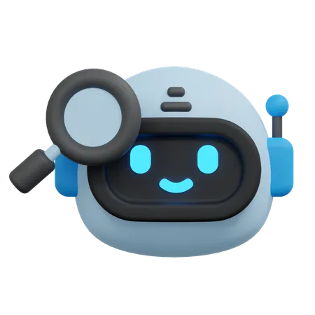 Robot de búsqueda  3D Icon