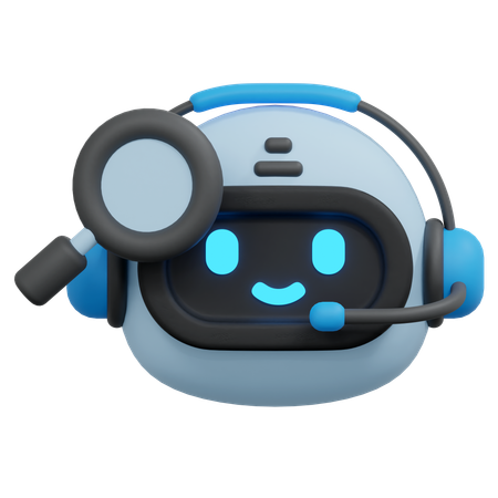 Robot de búsqueda  3D Icon