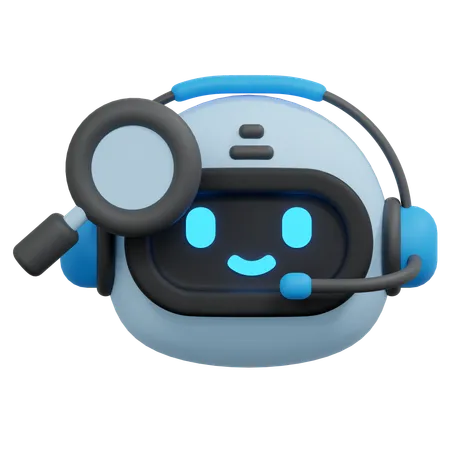 Robot de búsqueda  3D Icon