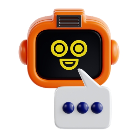Robot de chat  3D Icon
